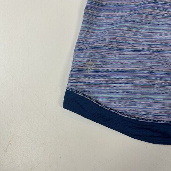 Ivivva By Lululemon Get Loud Tank Top Girls 14 Striped Blue Built In Bra - Picture 7 of 8